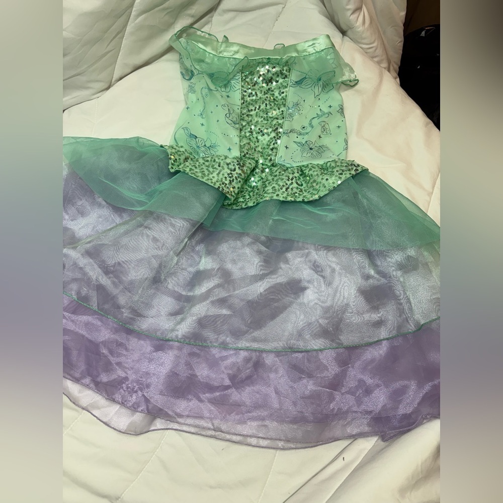 New Disney Store The Little Mermaid Ariel Costume Size 9/10 Princess nwot